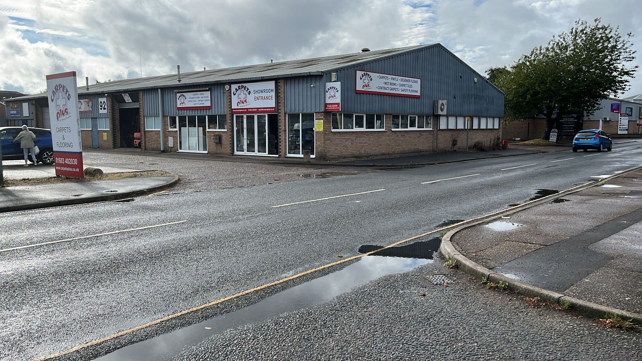 Carpets Plus showroom and warehouse interior